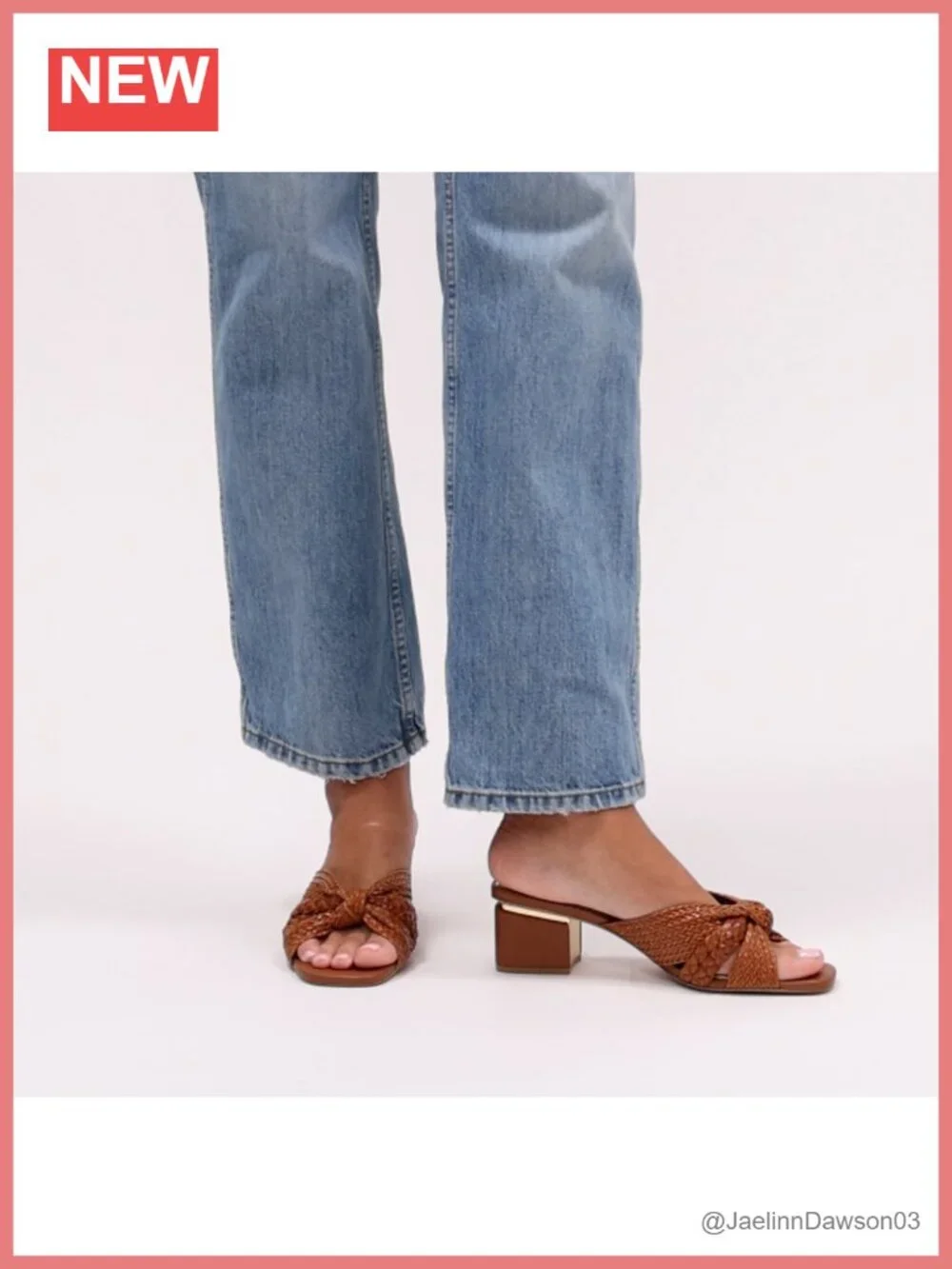 Faux Leather Block Heel Slide Sandals Open Toe Ankle Strap
